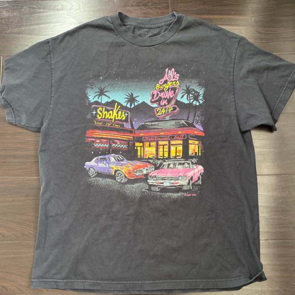 brandy melville dinner rita graphic tee